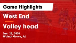 West End  vs Valley head Game Highlights - Jan. 23, 2020