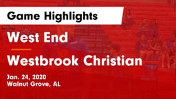 West End  vs Westbrook Christian  Game Highlights - Jan. 24, 2020