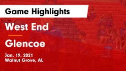 West End  vs Glencoe  Game Highlights - Jan. 19, 2021