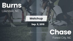 Matchup: Burns  vs. Chase  2016