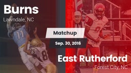 Matchup: Burns  vs. East Rutherford  2016