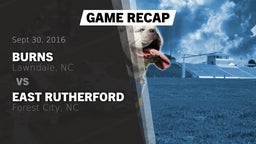 Recap: Burns  vs. East Rutherford  2016
