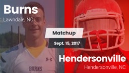 Matchup: Burns  vs. Hendersonville  2017