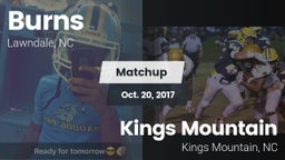 Matchup: Burns  vs. Kings Mountain  2017