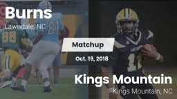 Matchup: Burns  vs. Kings Mountain  2018