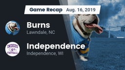 Recap: Burns  vs. Independence  2019