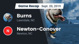 Recap: Burns  vs. Newton-Conover  2019