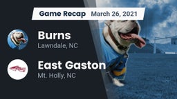 Recap: Burns  vs. East Gaston  2021