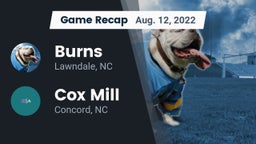 Recap: Burns  vs. Cox Mill  2022