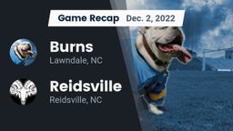 Recap: Burns  vs. Reidsville  2022