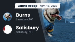 Recap: Burns  vs. Salisbury  2022