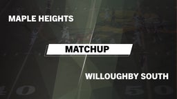 Matchup: Maple Heights High vs. Willoughby South  2016