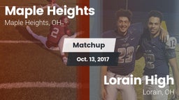 Matchup: Maple Heights High vs. Lorain High 2017