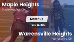 Matchup: Maple Heights High vs. Warrensville Heights  2017