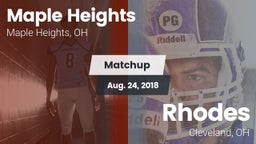 Matchup: Maple Heights High vs. Rhodes  2018