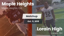 Matchup: Maple Heights High vs. Lorain High 2018