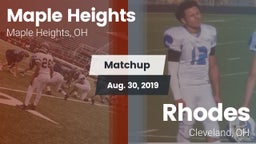 Matchup: Maple Heights High vs. Rhodes  2019