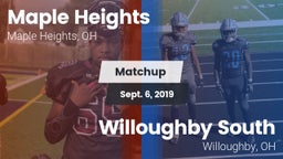 Matchup: Maple Heights High vs. Willoughby South  2019