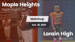 Matchup: Maple Heights High vs. Lorain High 2019