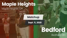 Matchup: Maple Heights High vs. Bedford  2020