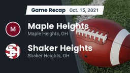 Recap: Maple Heights  vs. Shaker Heights  2021