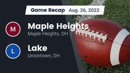 Recap: Maple Heights  vs. Lake  2022