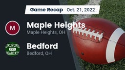 Recap: Maple Heights  vs. Bedford  2022