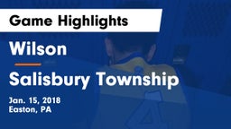 Wilson  vs Salisbury Township  Game Highlights - Jan. 15, 2018