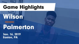 Wilson  vs Palmerton  Game Highlights - Jan. 16, 2019