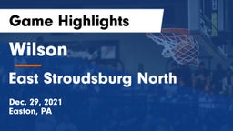 Wilson  vs East Stroudsburg North  Game Highlights - Dec. 29, 2021