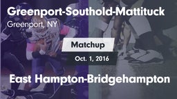 Matchup: Greenport-Southold-M vs. East Hampton-Bridgehampton 2016