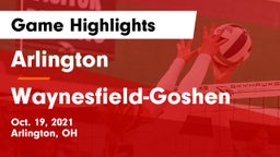 Arlington  vs Waynesfield-Goshen  Game Highlights - Oct. 19, 2021