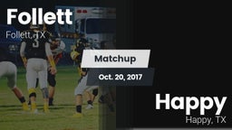 Matchup: Follett  vs. Happy  2017