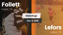 Matchup: Follett  vs. Lefors  2018