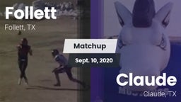 Matchup: Follett  vs. Claude  2020