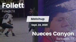 Matchup: Follett  vs. Nueces Canyon  2020