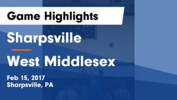 Sharpsville  vs West Middlesex  Game Highlights - Feb 15, 2017