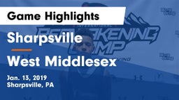 Sharpsville  vs West Middlesex   Game Highlights - Jan. 13, 2019