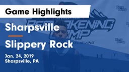 Sharpsville  vs Slippery Rock  Game Highlights - Jan. 24, 2019