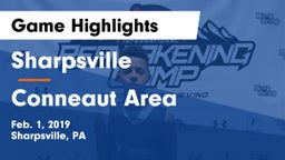 Sharpsville  vs Conneaut Area Game Highlights - Feb. 1, 2019