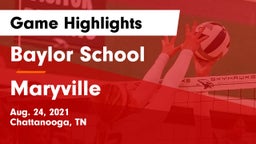 Baylor School vs Maryville Game Highlights - Aug. 24, 2021