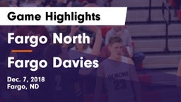 Fargo North  vs Fargo Davies  Game Highlights - Dec. 7, 2018