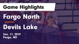 Fargo North  vs Devils Lake  Game Highlights - Jan. 11, 2019