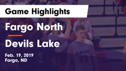 Fargo North  vs Devils Lake  Game Highlights - Feb. 19, 2019
