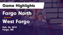 Fargo North  vs West Fargo  Game Highlights - Feb. 26, 2019