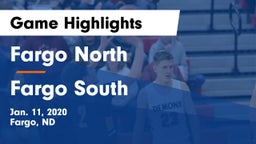 Fargo North  vs Fargo South  Game Highlights - Jan. 11, 2020