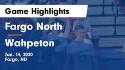 Fargo North  vs Wahpeton  Game Highlights - Jan. 14, 2020