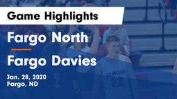 Fargo North  vs Fargo Davies  Game Highlights - Jan. 28, 2020