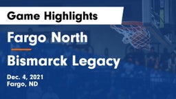 Fargo North  vs Bismarck Legacy  Game Highlights - Dec. 4, 2021