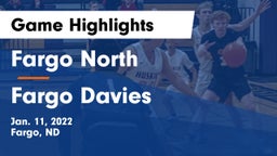 Fargo North  vs Fargo Davies  Game Highlights - Jan. 11, 2022